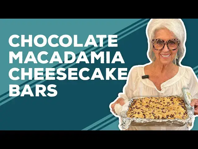 Video thumbnail for Love & Best Dishes: Chocolate Macadamia Cheesecake Bars Recipe | Dessert Recipes Easy