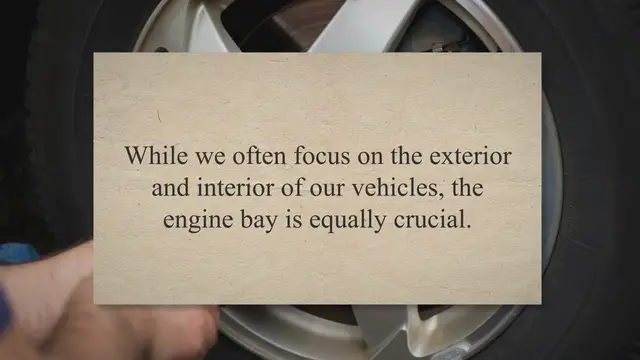 Video thumbnail for Engine Bay Cleaning: A Comprehensive Guide for Car Enthusiasts