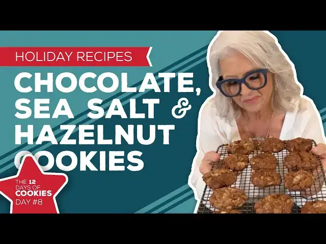 Video thumbnail for Holiday Cooking & Baking Recipes: Chocolate, Sea Salt & Hazelnut Cookie - Day 8 of Christmas Cookies
