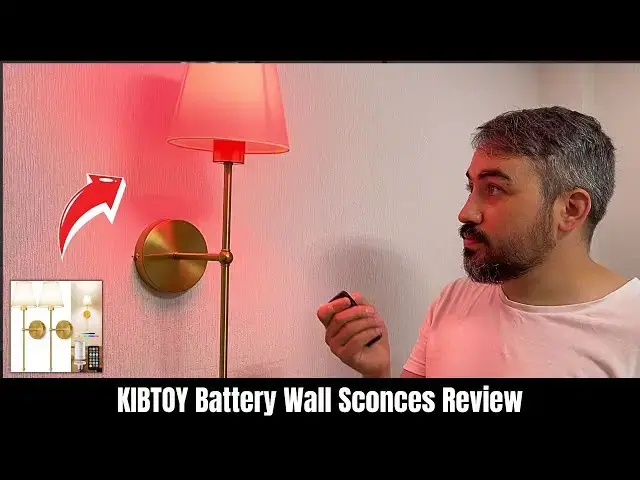 'Video thumbnail for KIBTOY Battery Wall Sconces Review 💡 Wireless Lights with Remote & RGB Colors'