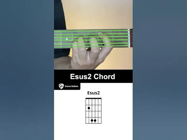 Video thumbnail for How To Play The Esus2 Chord On Guitar - Guvna Guitars