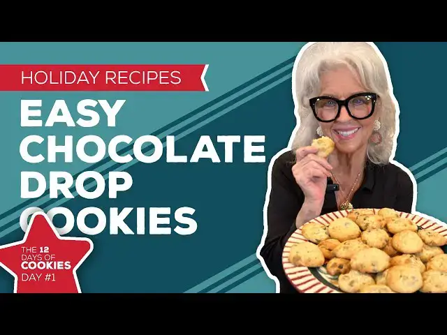 Video thumbnail for Holiday Cooking & Baking Recipes: Easy Chocolate Drop Cookies | 1st Day of Christmas Cookies Recipe