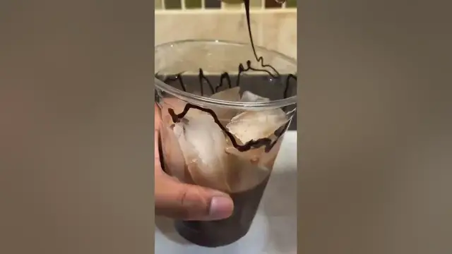 Video thumbnail for Home Cafe Homemade Mocha Iced Latte #shorts #ytshorts #youtubeshorts