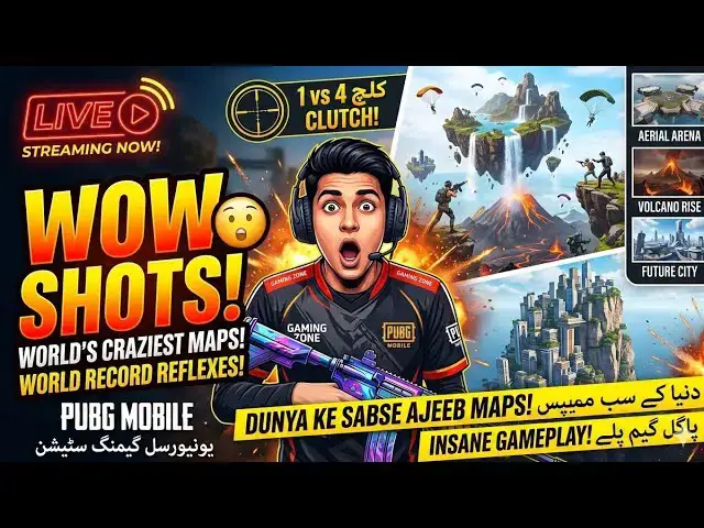 Video thumbnail for PUBG MOBILE! 😲 Playing the Craziest WOW Maps in PUBG Mobile!