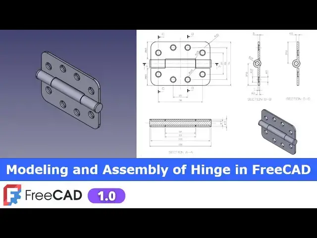 'Video thumbnail for Modeling  Assembly of Hinge in FreeCAD | FreeCAD Tutorial | FreeCAD Assembly | Mechnexus |'