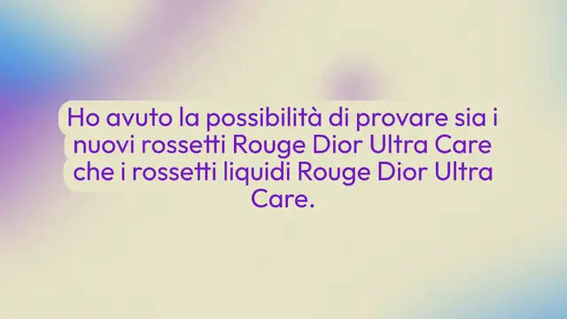 Video thumbnail for Rouge Dior Ultra Care, rossetto e rossetto liquido Dior: la mia recensione