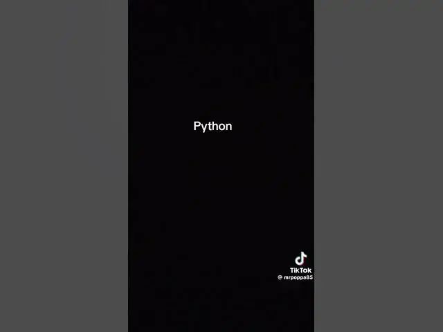 Video thumbnail for Python