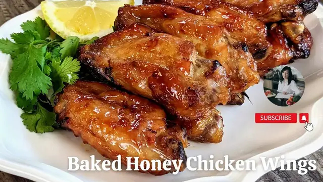 Video thumbnail for Easy Baked Honey Chicken Wings | @mrs5cookbook