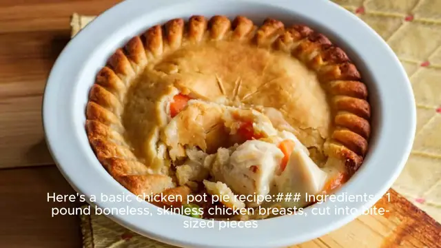 Video thumbnail for chicken pot pie recipe