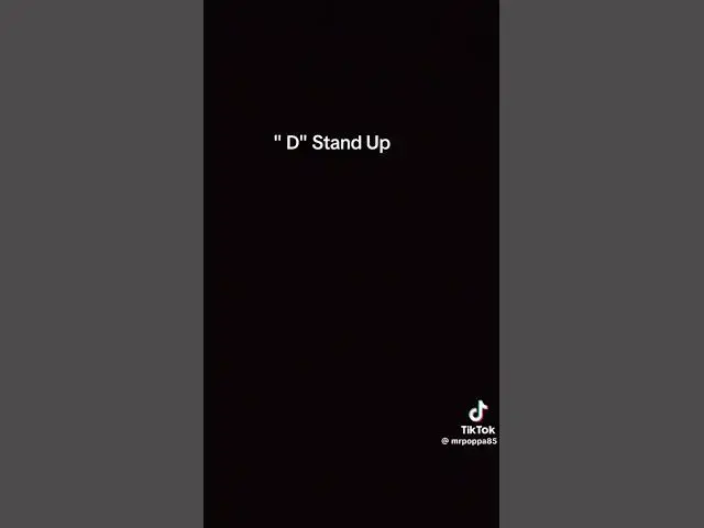 Video thumbnail for D Stand Up