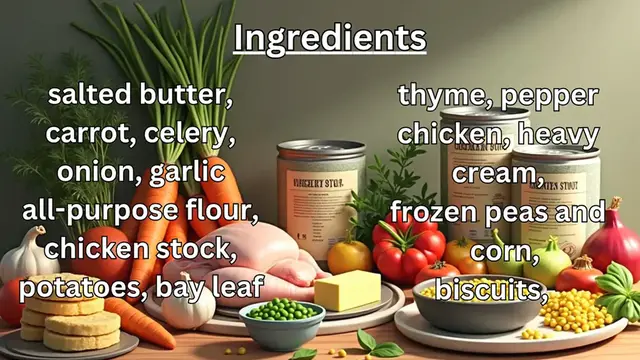 Video thumbnail for Chicken Pot Pie Soup