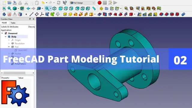 'Video thumbnail for Free CAD Part Modeling Tutorial | FreeCAD Tutorial | FreeCAD Beginner Tutorial | Mechnexus |'