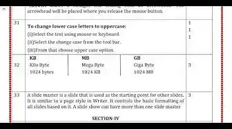 Video thumbnail for 11th Computer Application Quarterly Exam Answer Keys 2018-19 | Namakkal District | English Medium
