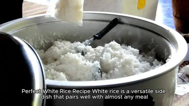 Video thumbnail for white rice recipe