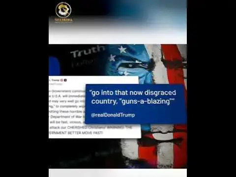 Video thumbnail for Trump threatens military action in Nigeria over ‘killing of Christians’