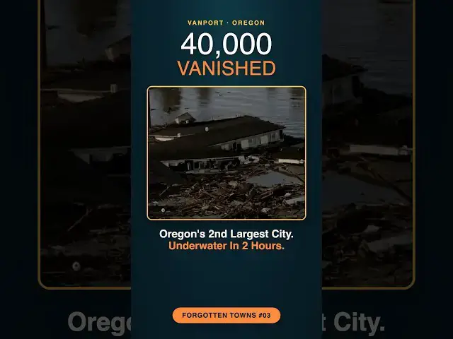 Video thumbnail for Oregon's Second Largest City Vanished in 2 Hours #shorts