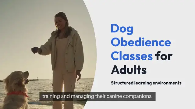 Video thumbnail for Dog Obedience Classes For Adults