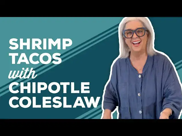 Video thumbnail for Love & Best Dishes: Adobo Shrimp Tacos with Smoked BBQ Chipotle Coleslaw Recipe