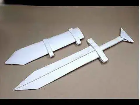 Video thumbnail for Espada Curta de Origami.