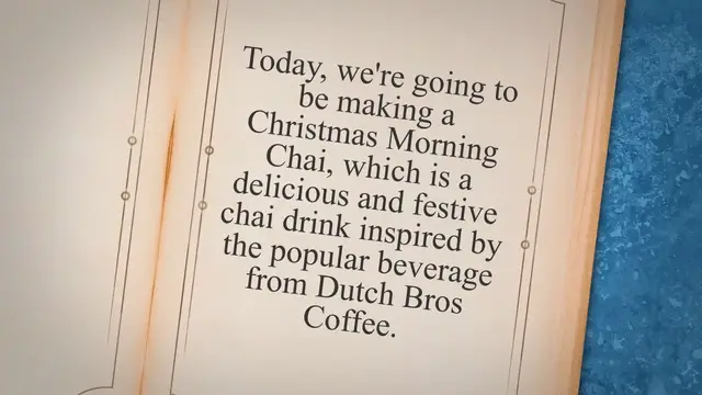 Video thumbnail for Christmas Morning Chai Dutch Bros: A Cozy and Sweet Tea