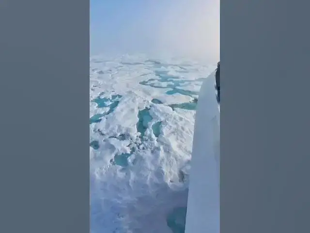 Video thumbnail for Greenland Pack Ice vs Hanseatic Inspiration! #shorts