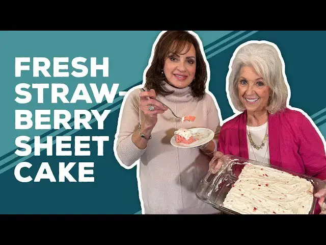 Video thumbnail for Love & Best Dishes: Fresh Strawberry Sheet Cake Recipe | Strawberry Dessert Ideas