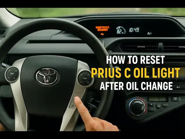 'Video thumbnail for Reset Oil Maintenance Light on Toyota Prius | Quick & Easy DIY'
