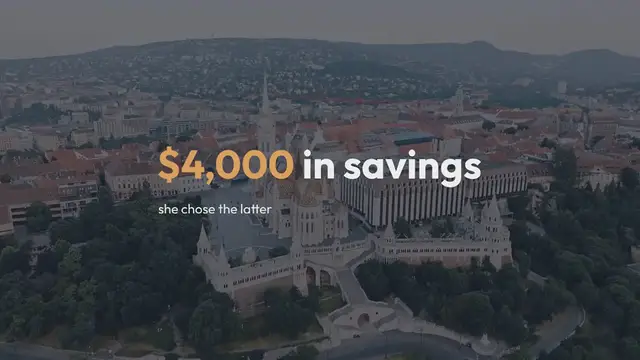 Video thumbnail for 30-year-old who quit her job and moved to Budapest now works remotely 25 hours a week: ‘It’s a beautiful life’