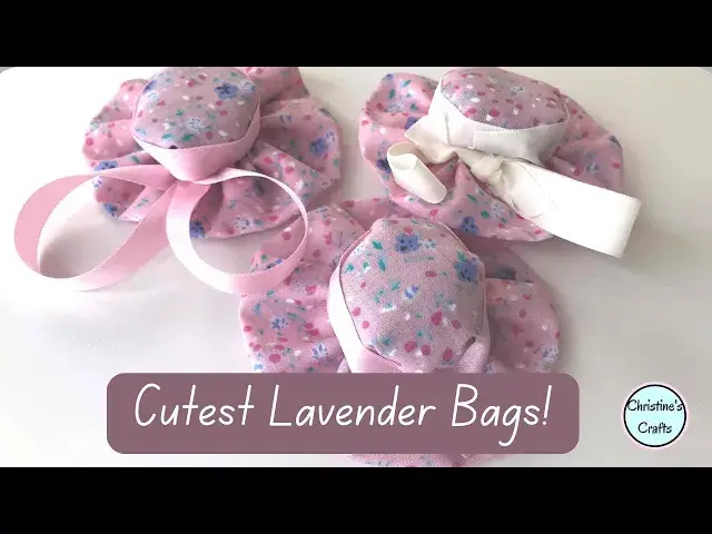 'Video thumbnail for Easy Lavender Bag Hats: Scrap Fabric Crafting Inspiration'