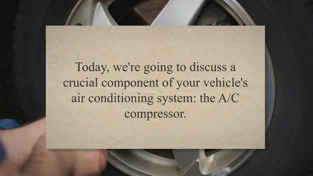 Video thumbnail for A Comprehensive Guide: Replacing an A/C Compressor in Your Vehicle