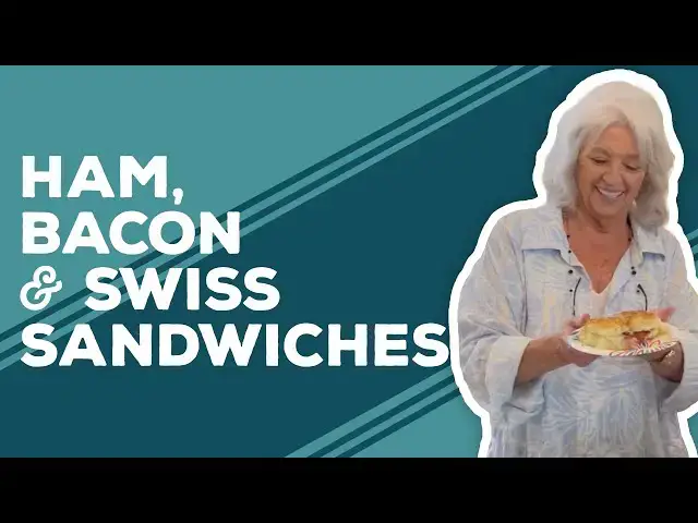 Video thumbnail for Love & Best Dishes: Baked Ham, Bacon & Swiss Sandwiches Recipe