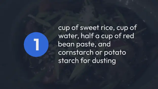 Video thumbnail for Mochi with Red Bean Paste Recipe