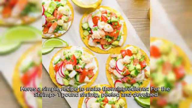 Video thumbnail for Shrimp Tostadas with Lime-Cilantro Sauce Recipe