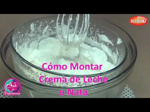 'Video thumbnail for Cómo Montar Nata o Crema de Leche Paso a Paso'