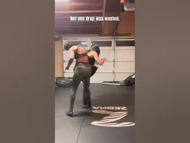 Video thumbnail for Partner challenge but make is more Jess. 😂🍷 #challenge #winenot #mmatraining