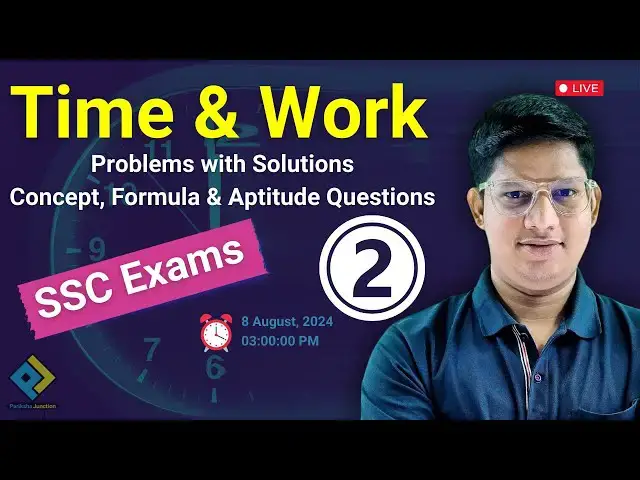 Video thumbnail for Time & Work Part-2 | Problems and Solutions Concept, Formula & Aptitude Questions #TimeandWork