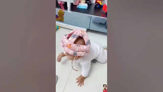 Video thumbnail for Link is in Bio ✅ | Adorable Baby Safety Helmet