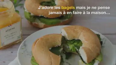 'Video thumbnail for Bagels chèvre, miel et avocat'