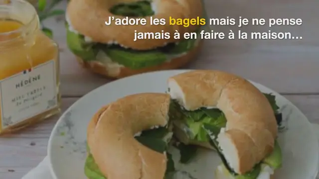 'Video thumbnail for Bagels chèvre, miel et avocat'
