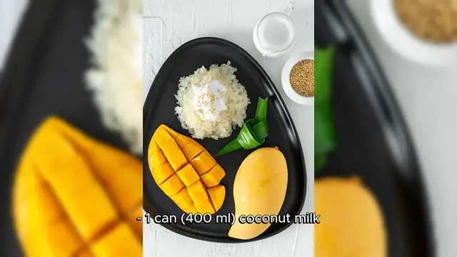 Video thumbnail for Mango sticky rice Recipe