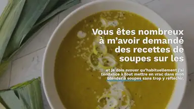 'Video thumbnail for Soupe de poireaux et curry'