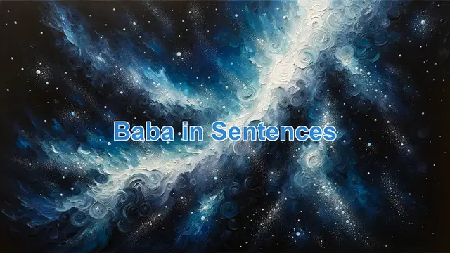 Video thumbnail for Baba In Sentences, Example of Baba In Sentences