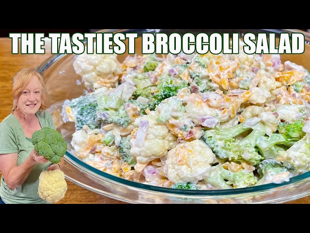 Video thumbnail for BROCCOLI SALAD A Cool Refreshing Side Salad