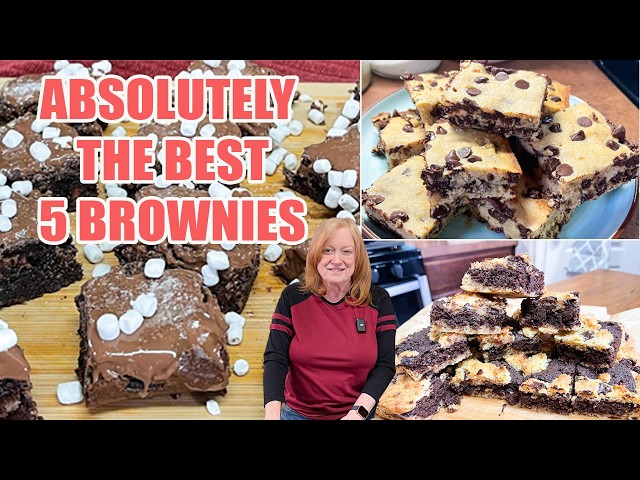 Video thumbnail for ABSOLUTELY THE BEST 5 BROWNIE RECIPES