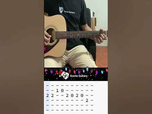 Video thumbnail for Silent Night Guitar Tutorial (easy Christmas song for beginners) - Guvna Guitars