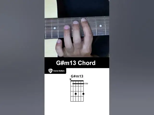 Video thumbnail for How To Play The G#m13 Chord On Guitar - Guvna Guitars