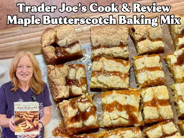 Video thumbnail for MAPLE BUTTERSCOTCH BLONDIES | Trader Joe's | LET'S BAKE & REVIEW