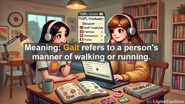 Video thumbnail for 5000 Must Know TOEFL Vocabulary - Understanding 'Gait': A Key TOEFL Vocabulary Term