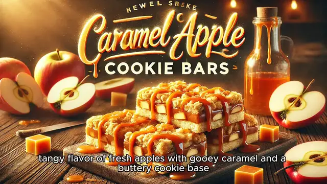 'Video thumbnail for Caramel Apple Cookie Bars '