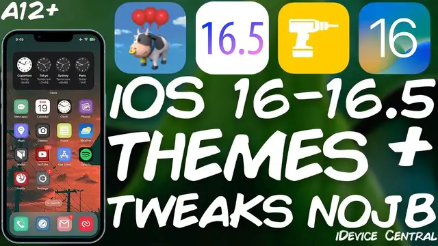 Video thumbnail for iOS 16.0 - 16.5 JAILBREAK Guide: Install REAL THEMES & Tweaks Without JAILBREAK (ALL Devices)